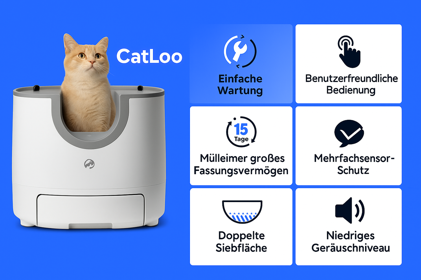CatLoo✨ Die Zukunft der Katzentoilette – Luxus, den Ihre Katze verdient